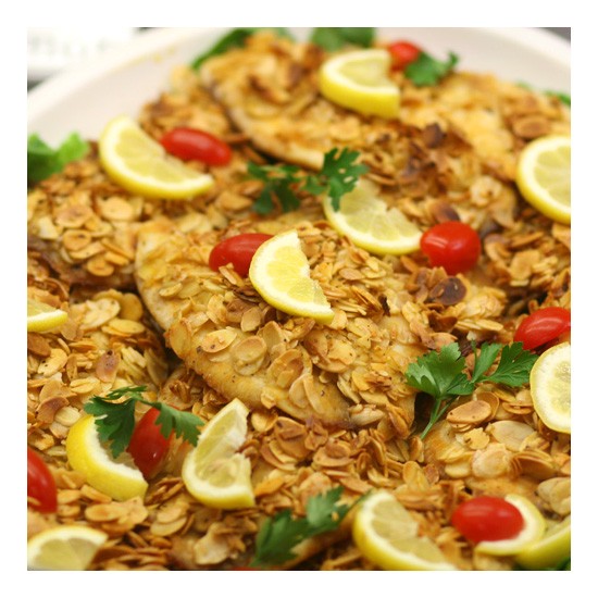 Tilapia with Toasted Sliced Almonds